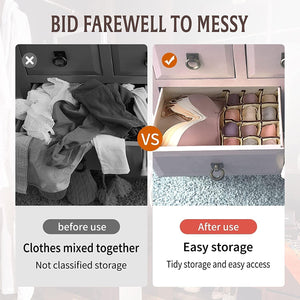 1. Foldable Underwear and Bra Drawer Organizer and Socks Undergarments Storage Drawer Briefs, Ties, Panties