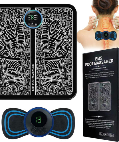 Foot And body Massager Pain Relief Wireless Electric EMS Massage Rechargeable Portable Folding Machine