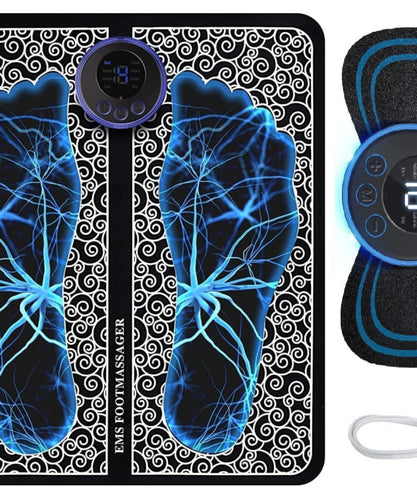 Foot And body Massager Pain Relief Wireless Electric EMS Massage Rechargeable Portable Folding Machine