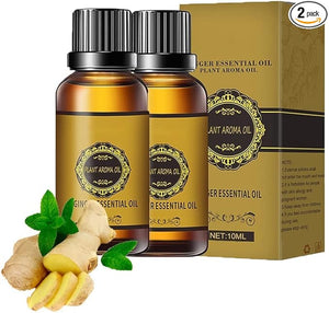 1. Ginger Essential Oil Weight Loss Oil Reduce Body Fat Naturally Pack of 2