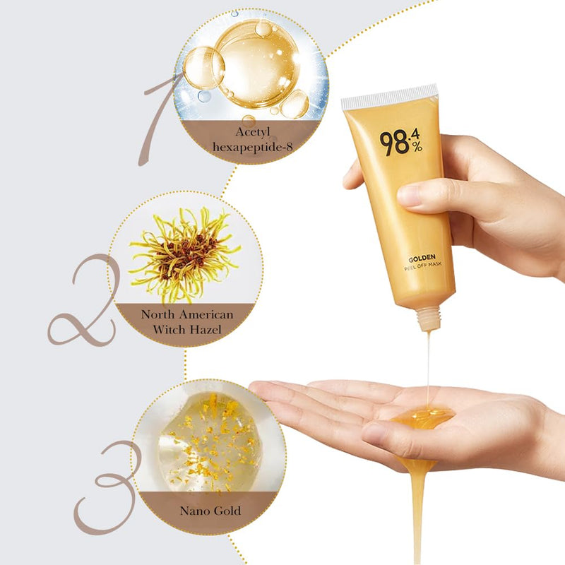 Gold Foil Peel-Off Mask Beilingmei Gold Face Mask for wrinkles ( Pack Of 1)
