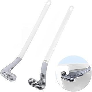 Golf Shape Toilet Brush Cleaner Silicon Toilet Cleaning Brush with Slim Non-Slip Long Handle