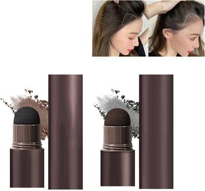 Hairline Powder Instantly Conceals Hair Loss Root Touch Up Hair Powder Hair Toppers for Women Men (Black)