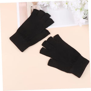 1. Half-finger Gloves Wool Winter Gloves Thermal Gloves Men