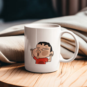 1. Happie Gifting Shinchan's Playful Charm Experience Joy with Our 330ml Ceramic Coffee Mug  (330 ml)