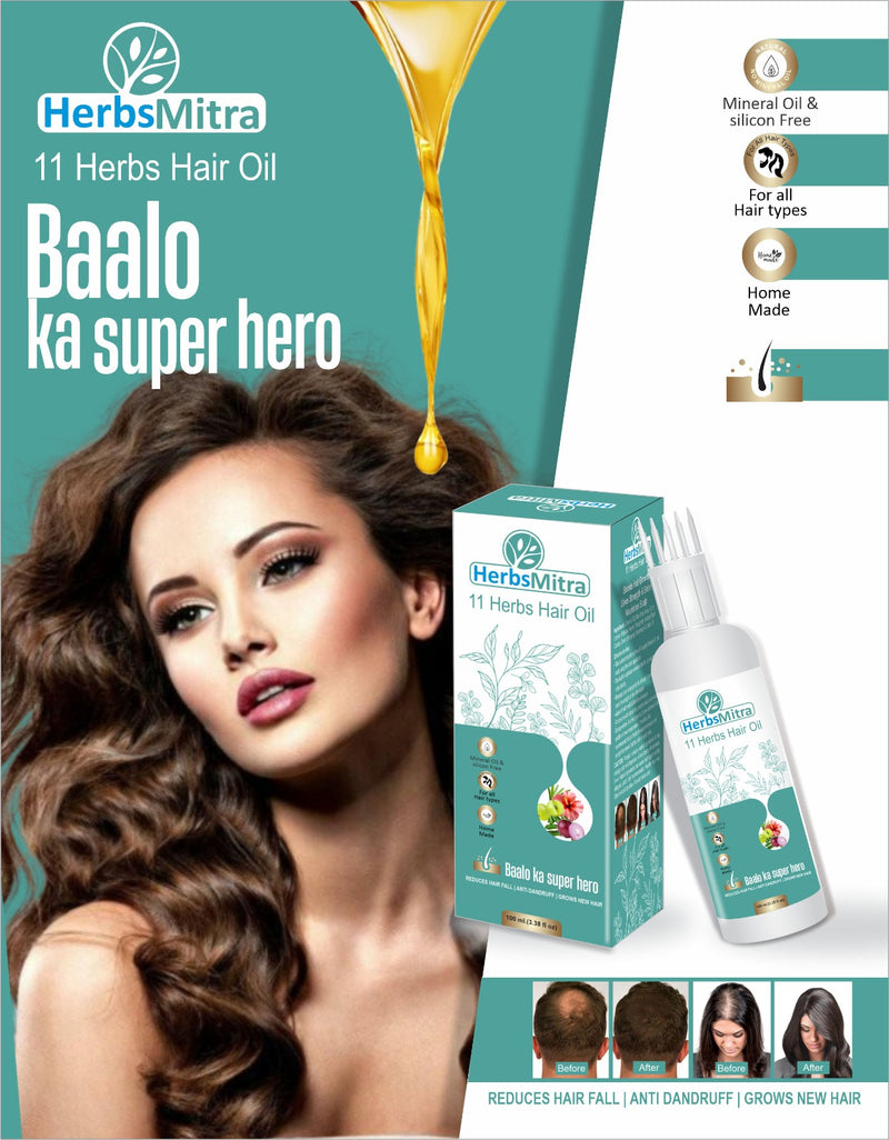 Herbs Mitra -11 Herbs Hair Oil