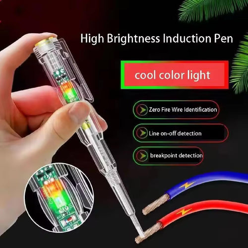 High-Brightness Intelligent Voltage Tester Pen - Multi-Function LED Test Pen with Screwdriver for Electric Power Testing