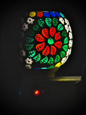 1. Home Decor Table Lamp Mosaic Glass Table Lamp Handicraft