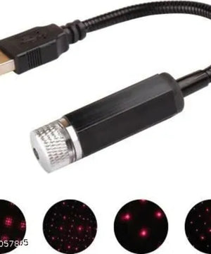 1. Interior Atmosphere LED Lamp Ambient USB Star Light Auto Roof Projector