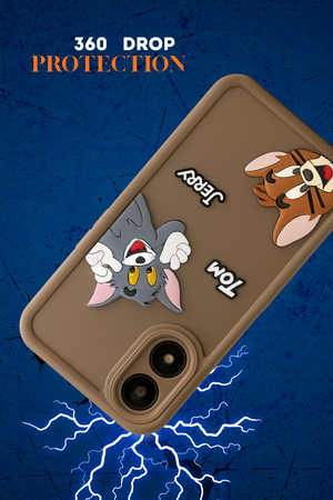 Tom and Jerry Cartoon Printed Back Cover for OPPO A17 4G – Cute Protective Mobile Case