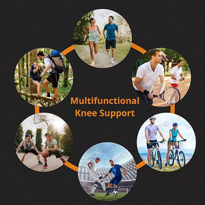 1. Knee Brace with Patella Gel Pads, Adjustable Bi-Directional Straps