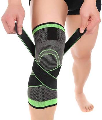 Knee Compression Sleeve Knee Support for Sports Workout (Pair of 1) – Elastic Breathable Knee Brace for Running, Gym, Cycling, Fitness Training & Joint Pain Relief, Men & Women Athletic Knee Protector Guard