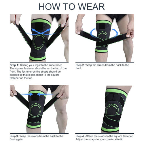 Knee Compression Sleeve Knee Support for Sports Workout (Pack of 1) – Elastic Knee Brace for Running, Gym, Fitness, Cycling & Joint Pain Relief, Breathable Athletic Knee Protector Sleeve for Men & Women, Adjustable Pain Relief & Stability Support