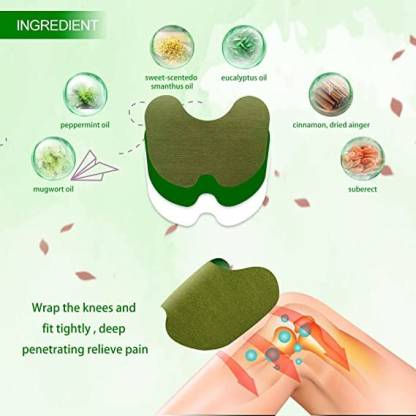 Knee Pain Relief Stickers – Natural Joint Pain Relief Knee Patch for Arthritis, Muscle & Joint Support (Pack of 1)