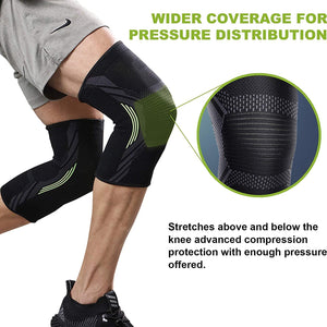 1. Knee Support Sleeves for Running Jogging Gym Squats for Men and Women (1 Pair)