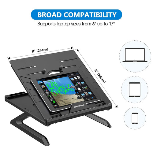 Laptop Smartphone Stand Adjustable Support Pour Ordinate Portable avec Supports relabels Pour