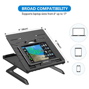 1. Laptop Smartphone Stand Adjustable Support Pour Ordinate Portable avec Supports relabels Pour