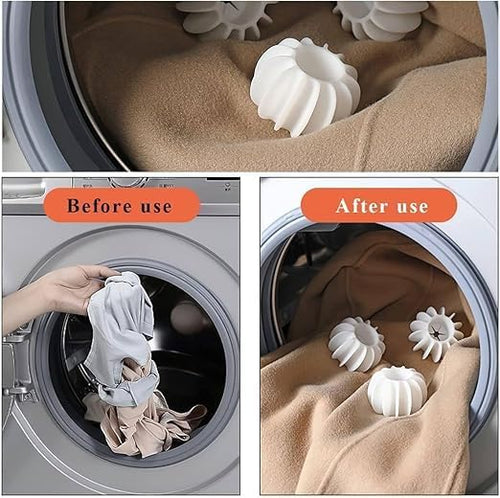 Laundry Dryer Ball Set, 10 Pack Reusable Washer Balls, Grey and White