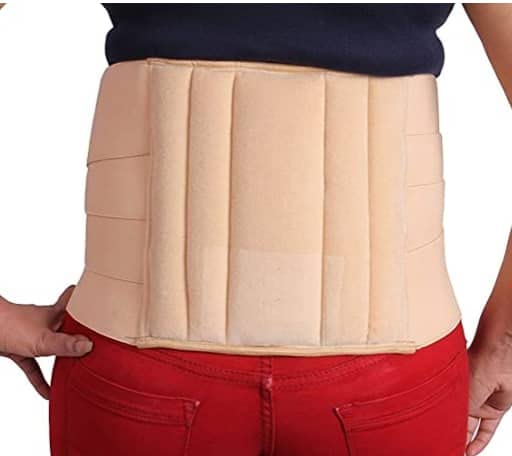 Lumbo Sacral Support Belt or brace (Waist & Back Support Belt) (BEIGE) Lumbar Support (BEIGE) (X-LARGE)