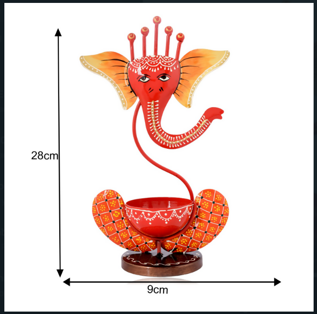 Designer Ganesha Idol Table Decor | Traditional Indian Handcrafted Gift Item