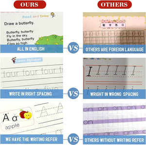 1. Magic Book for Kids, Sink Magic Practice CopyBook, (4 Books+10 Refills+1 Pen+1 Grip) ( Pack Of 1 )