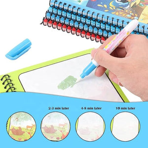 1. Magic Water Coloring Books Unlimited Fun with Drawing Reusable Water-Reveal Activity Pad