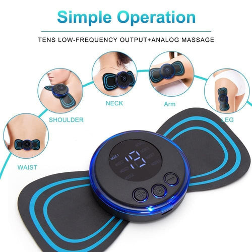 Back & Full Body Massager Muscle Stimulator – Electric Pain Relief Device for Muscle Relaxation & Therapy