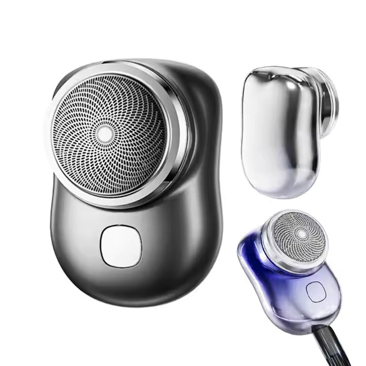 Men Electric Shaver Mini Portable Rotary Facial Shaver