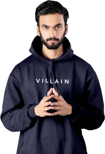 Men Full Sleeve Solid Hooded Sweatshirt