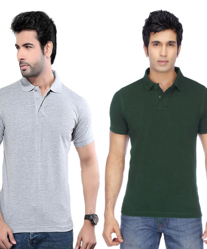 Men Imported Solid Colours Polo T-shirts
