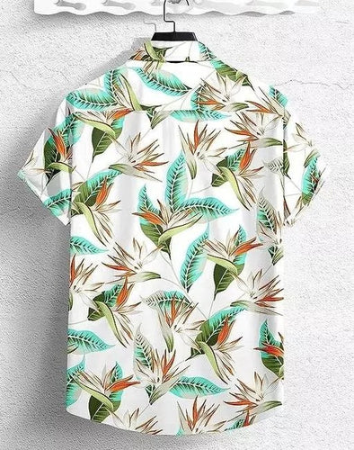 Men Regular Fit Printed Spread Collar Casual Shirt
