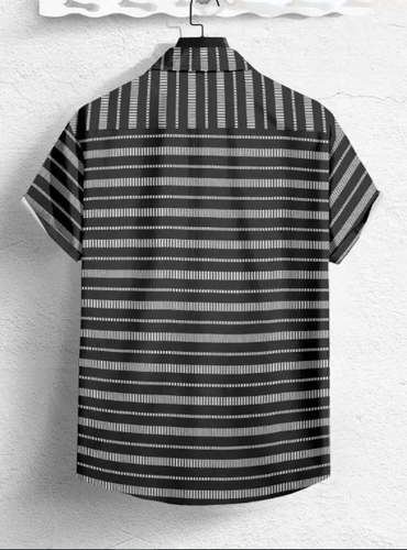 Men Regular Fit Printed Spread Collar Casual Shirt