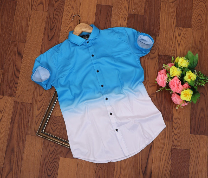 Men Regular Fit Self Design Casual Shirt