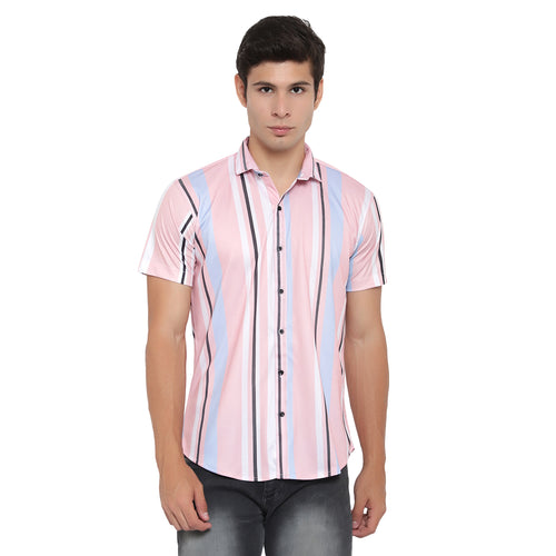 Men Regular, Super Slim Fit Checkered Ribbed Collar Casual Shirt