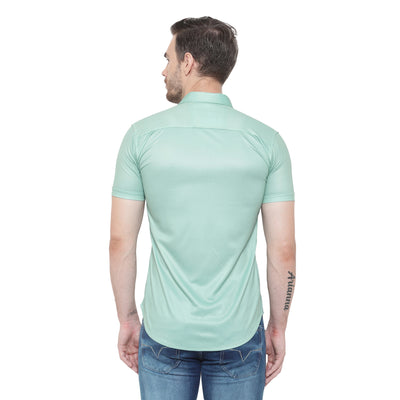 Men’s Super Slim Fit Graphic Print Casual Shirt with Slim Collar