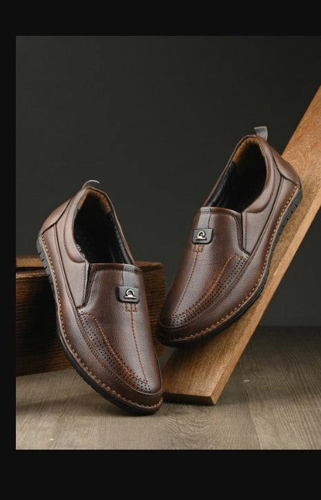 Men's Faux Leather Moccasin Formal Shoes