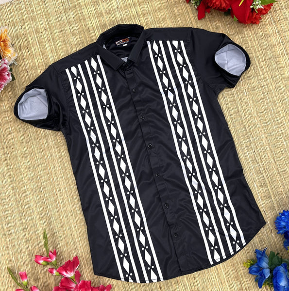 Men's printed half sleeve shirts