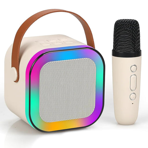Mini Portable Blue-Tooth Karaoke Speaker with Wireless Microphone