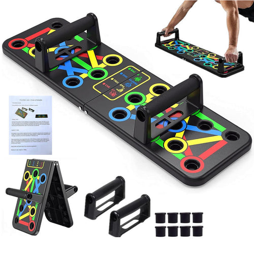 Multifunctional Power Strength Training Fitness Foldable Exercise Equipment Push Up Stand Board