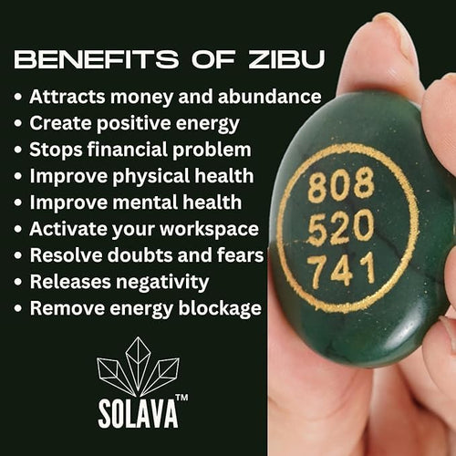 Natural Green Jade Zibu Symbol Money Magnet Coin