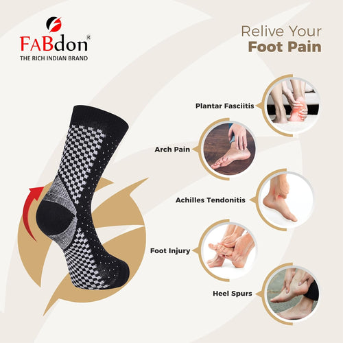 Neuropathy Socks for Women and Men for Relief Swollen Feet and Ankles ( Black color )