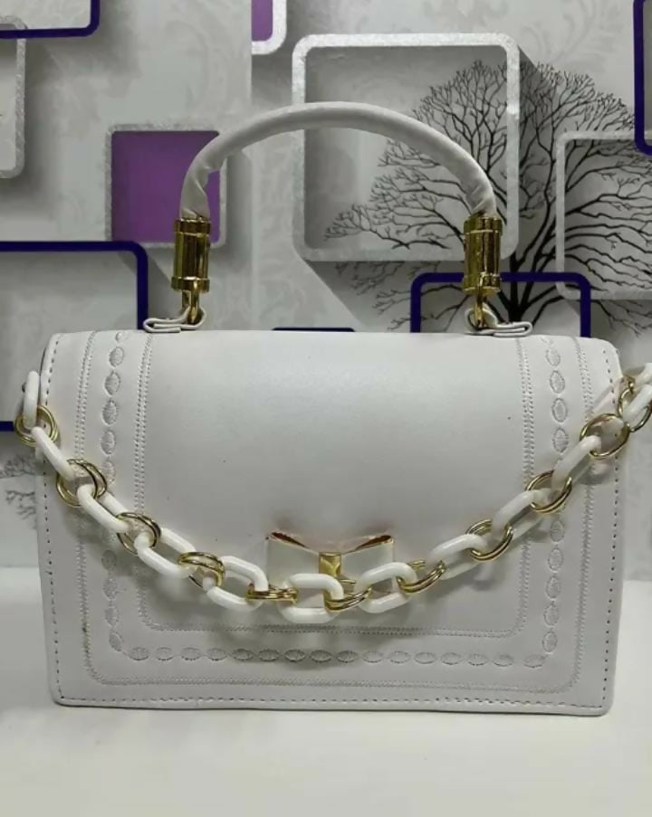 Designer White Sling Bag for Women