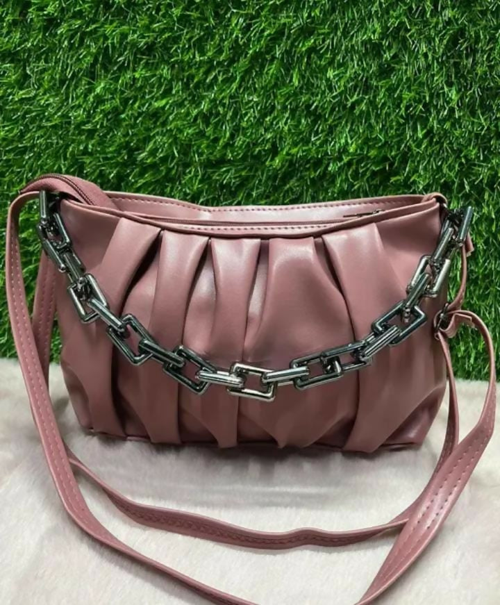 Stylish Pleated Design Sling Bag for Women