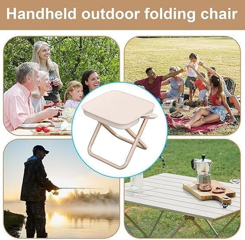 Outdoor Zipper Handbag Folding Stool