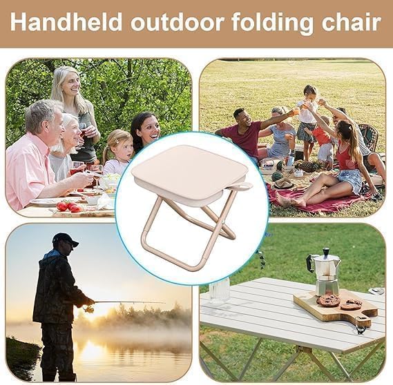 Outdoor Zipper Handbag Folding Stool