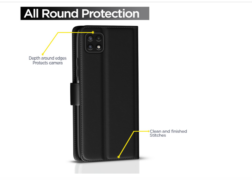 Samsung Galaxy A22 5G Flip Cover – Full Protection, Slim Design, Modern Finish