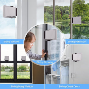 1. Plastic Child Safe Security Window Door Sash Lock Safety Lever Handle Sweep Latch