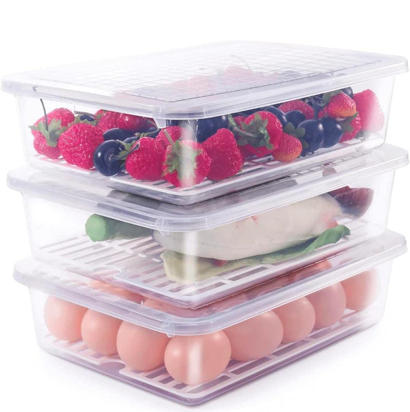 Plastic Food Storage Containers ( Pack Of 3)