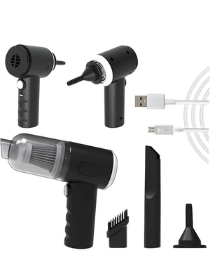 1. 3 in 1 Portable Car Vacuum Cleaner with Blower | USB Rechargeable Wireless