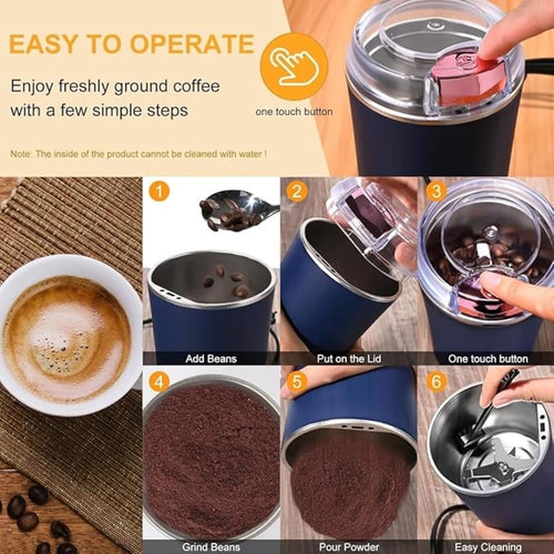 Portable Electric Coffee Grinder Spice & Coffee Bean Grinder